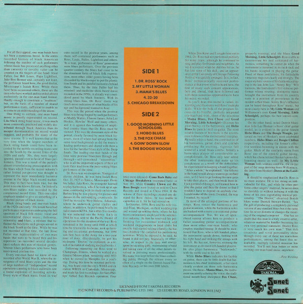 Doctor Ross - One Man Band | Takoma (SNTF 862) - 2 Doctor Ross - One Man Band | Takoma (SNTF 862) - 2