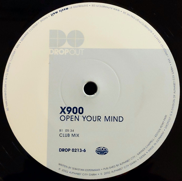 X 900 - Viva La Revolution / Open Your Mind | Dropout (DROP 0213-6) - 2
