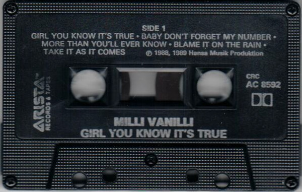 Milli Vanilli - Girl You Know It's True | Arista (AC-8592) - 4 Milli Vanilli - Girl You Know It's True | Arista (AC-8592) - 4