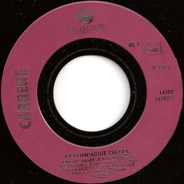 La Compagnie Créole - Santa Maria De Guadeloupe (7") [Vinyl] | Carrere (14 782) - 4