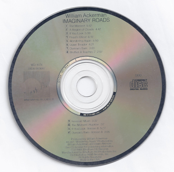 William Ackerman - Imaginary Roads | Windham Hill Records (WD-1078) - 3 William Ackerman - Imaginary Roads | Windham Hill Records (WD-1078) - 3