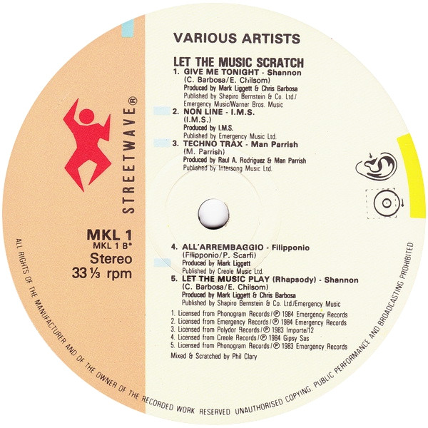 Various - Let The Music Scratch | Streetwave (MKL 1) - 4