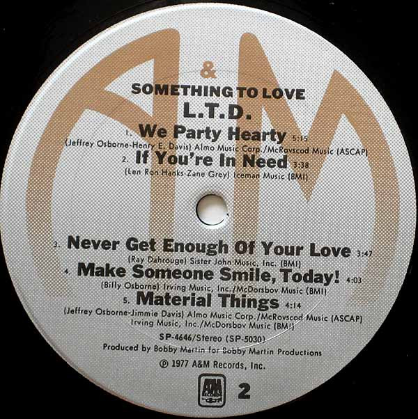 L.T.D. - Something To Love | A&M Records (SP-4646) - 4 L.T.D. - Something To Love | A&M Records (SP-4646) - 4