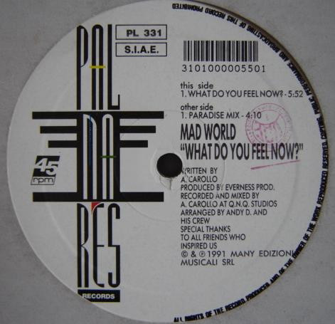 Mad World - What Do You Feel Now? | Palmares Records (PL 331)