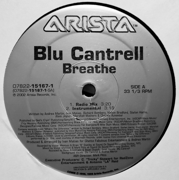 Blu Cantrell - Breathe | Arista (07822-15167-1)