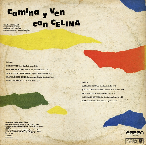 Celina González - Camina Y Ven Con Celina | Areito (LD-4138) - 2 Celina González - Camina Y Ven Con Celina | Areito (LD-4138) - 2