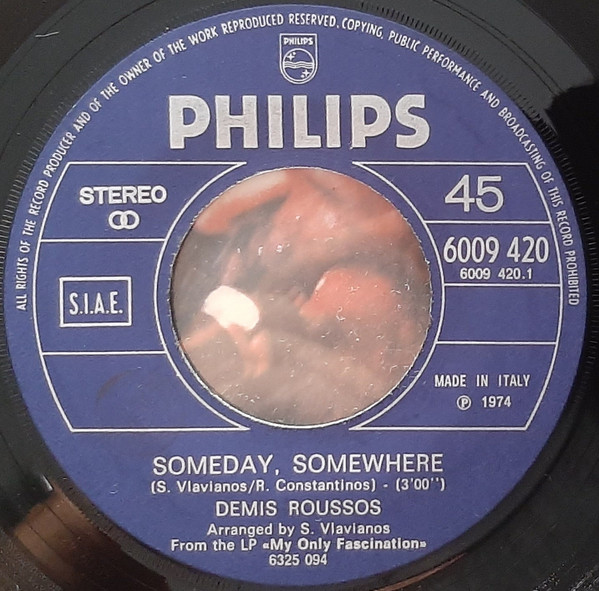 Demis Roussos - Someday, Somewhere | Philips (6009 420) - 3