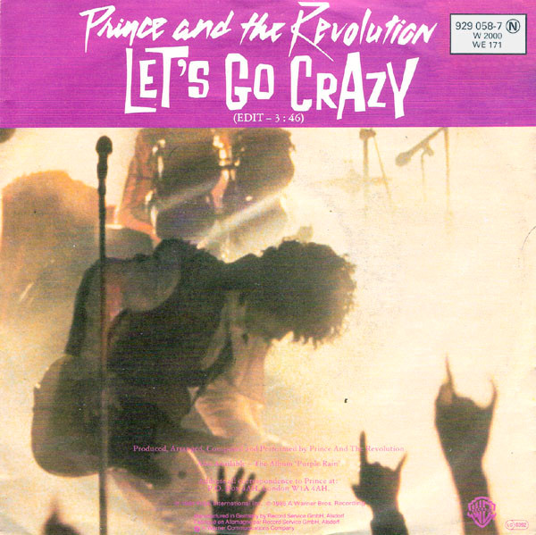 Prince And The Revolution - Let's Go Crazy / Take Me With U | Warner Bros. Records (929 058-7)