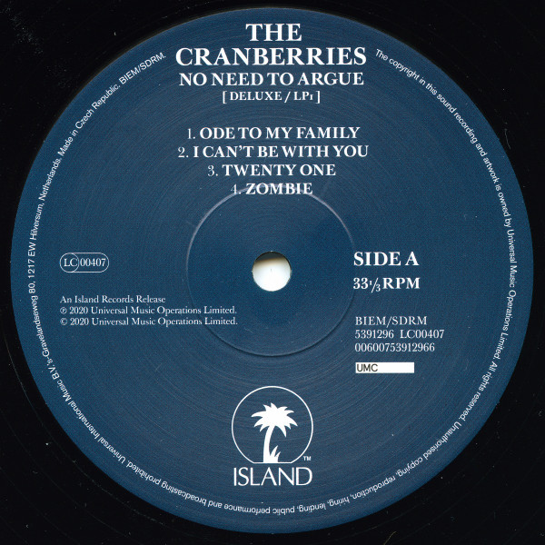 The Cranberries - No Need To Argue | Island Records (5391295) - 4 The Cranberries - No Need To Argue | Island Records (5391295) - 4