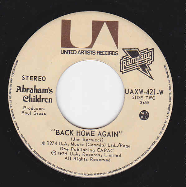 Abraham's Children - Rockin' In The City | United Artists Records (UAXW-421-W) - 2 Abraham's Children - Rockin' In The City | United Artists Records (UAXW-421-W) - 2