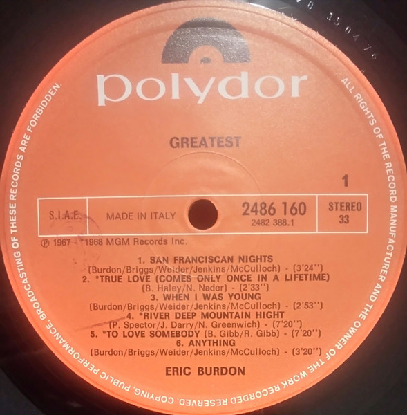 Eric Burdon - Greatest | Polydor (2486 160) - 3