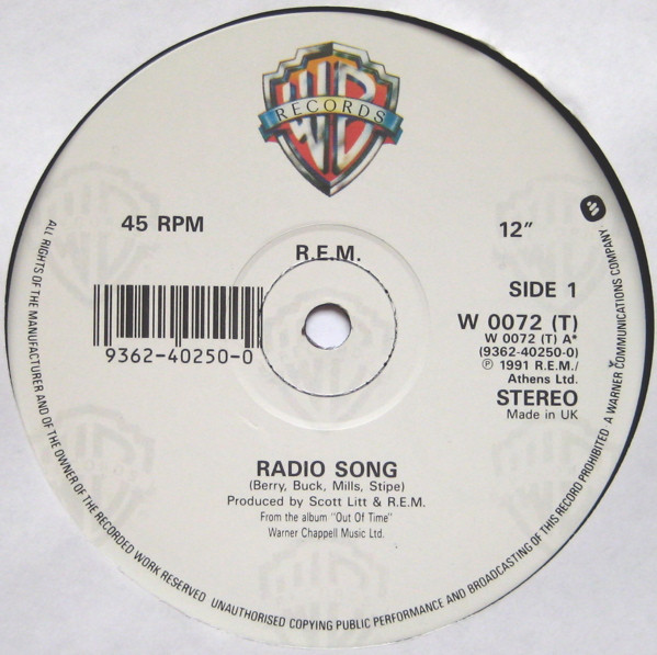 R.E.M. - Radio Song | Warner Bros. Records (W0072T) - 3 R.E.M. - Radio Song | Warner Bros. Records (W0072T) - 3