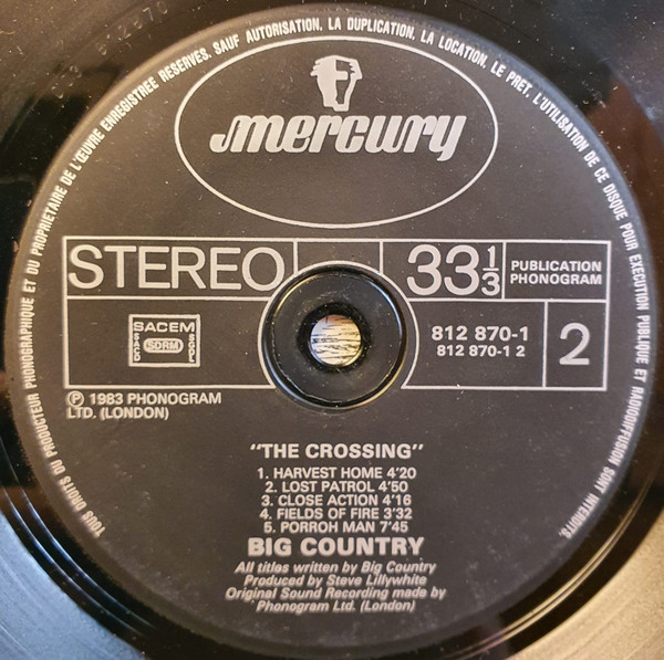 Big Country - The Crossing | Mercury (812 870-1) - 4