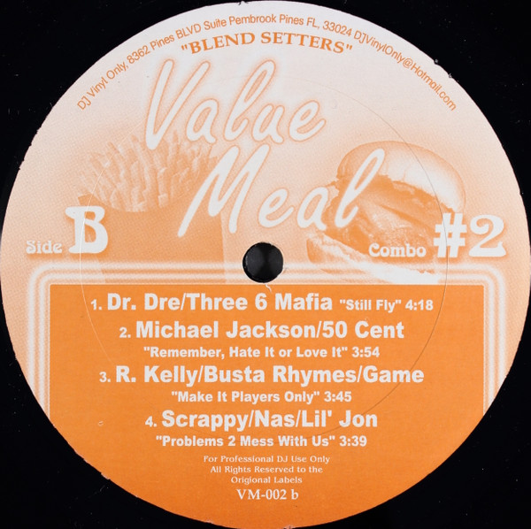 Various - Blend Setters: Value Meal Combo #2 | DJ Vinyl Only (VM-002) - 2