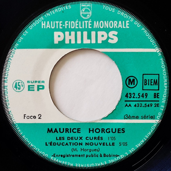 Maurice Horgues - 3 - Le Mec A Son Volant | Philips (432.549 BE) - 4