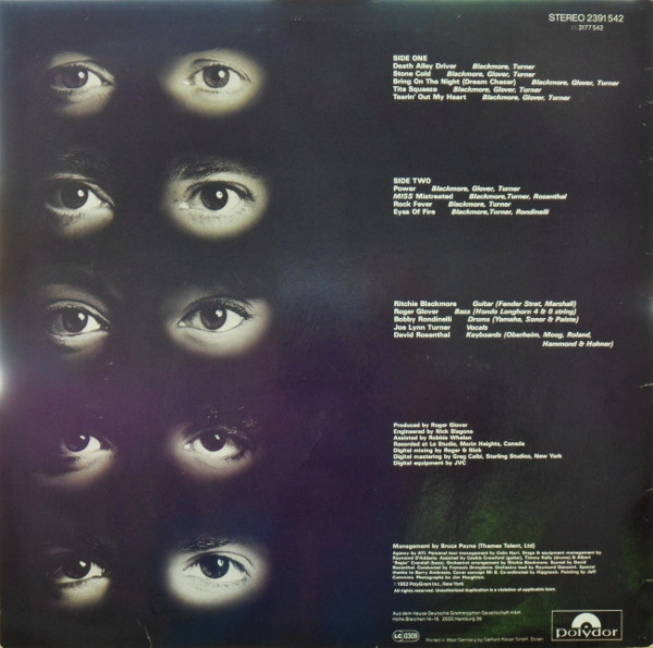 Rainbow - Straight Between The Eyes | Polydor (2391 542) - 2