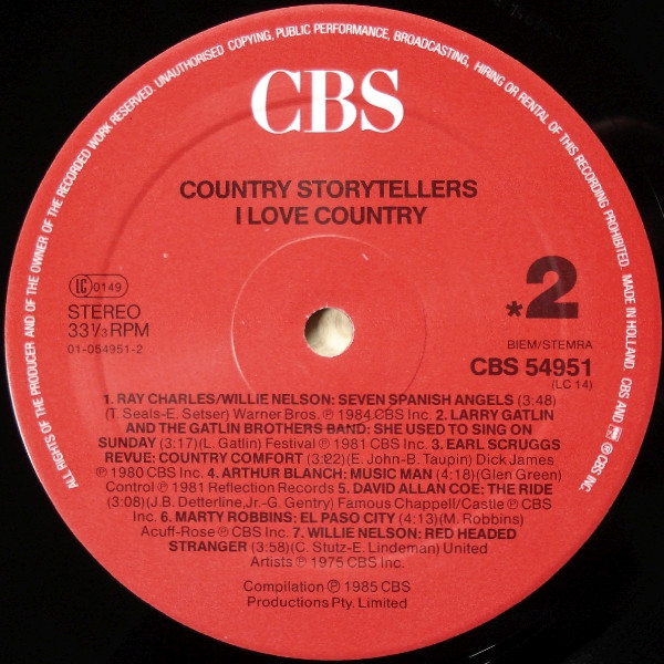 Various - Country Storytellers - I ❤ Country | CBS (54951) - 4