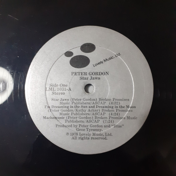 Peter Gordon - Star Jaws | Lovely Music, Ltd. (LML 1031) - 3 Peter Gordon - Star Jaws | Lovely Music, Ltd. (LML 1031) - 3