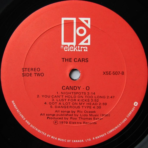 The Cars - Candy-O | Elektra (X5E-507) - 2
