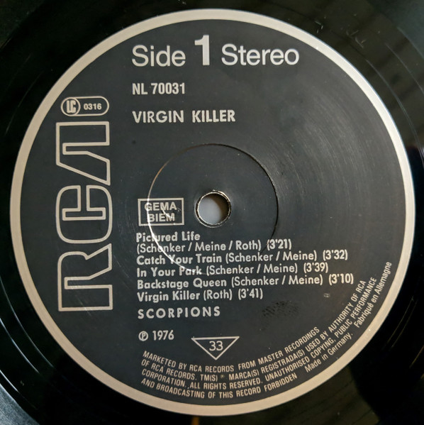 Scorpions - Virgin Killer | RCA (NL 70031) - 3