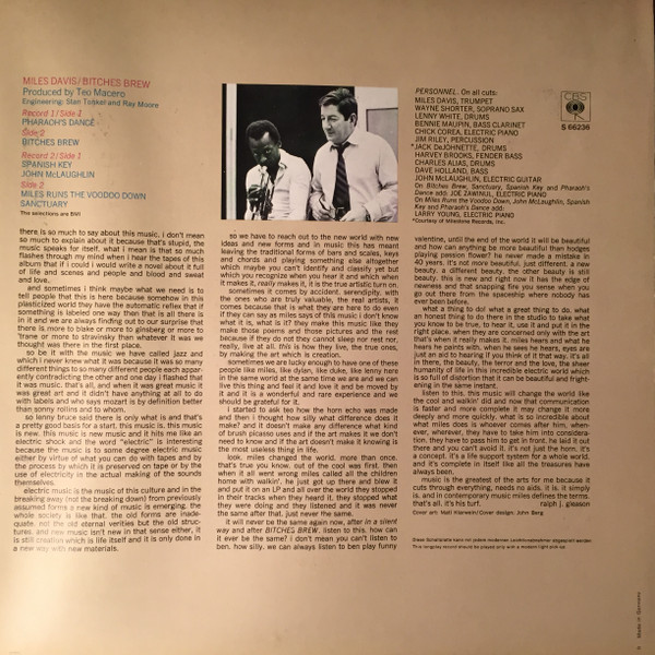Miles Davis - Bitches Brew | CBS (S 66236) - 3 Miles Davis - Bitches Brew | CBS (S 66236) - 3