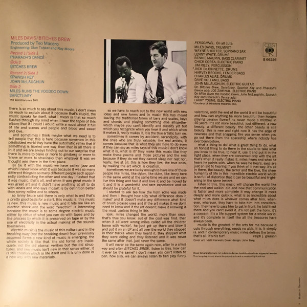 Miles Davis - Bitches Brew | CBS (S 66236) - 2