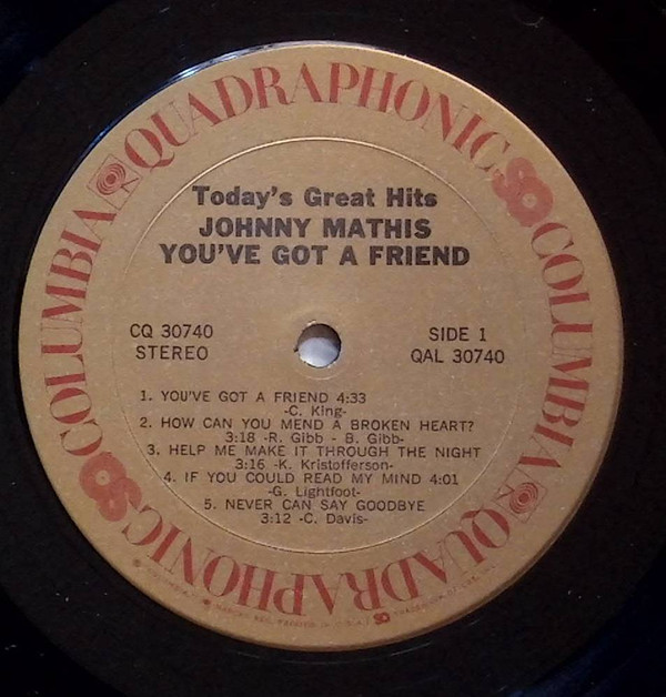 Johnny Mathis - You've Got A Friend | Columbia (CQ 30740)