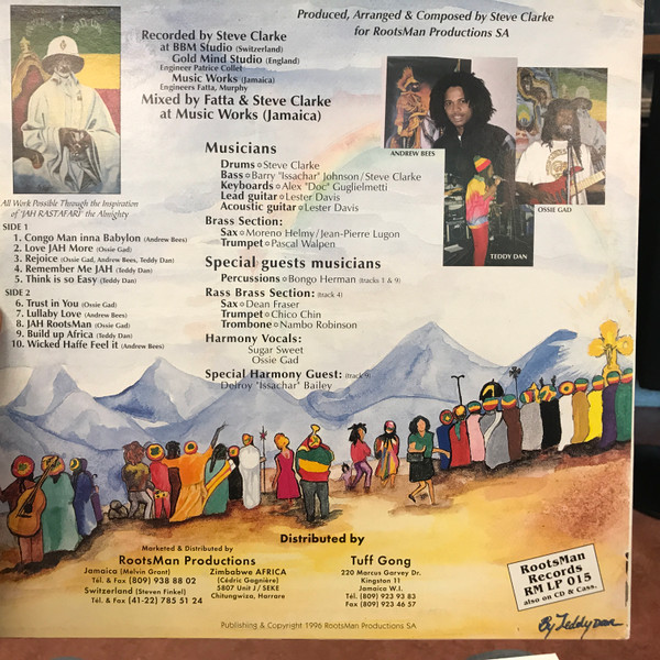 Andrew Bees , Teddy Dan , Ossie Gad - Love Jah More | Roots Man Records (RM LP 015) - 2 Andrew Bees , Teddy Dan , Ossie Gad - Love Jah More | Roots Man Records (RM LP 015) - 2