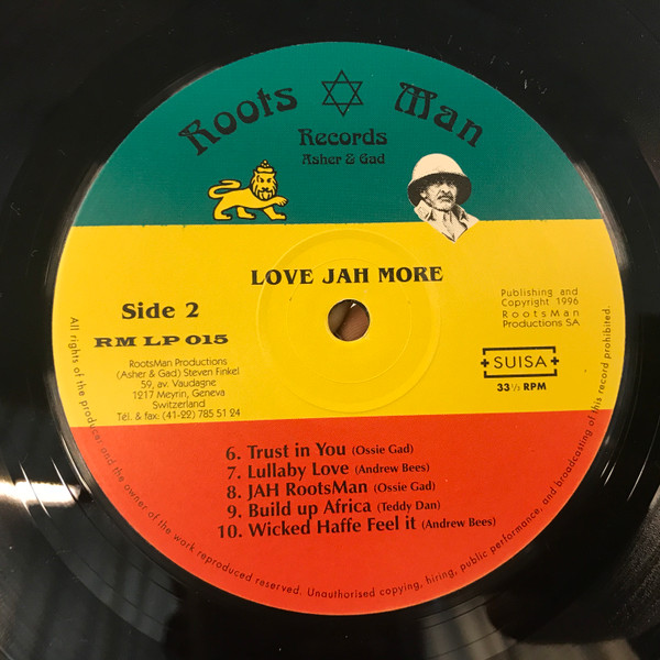 Andrew Bees , Teddy Dan , Ossie Gad - Love Jah More | Roots Man Records (RM LP 015) - 4 Andrew Bees , Teddy Dan , Ossie Gad - Love Jah More | Roots Man Records (RM LP 015) - 4