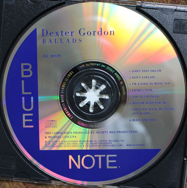 Dexter Gordon - Ballads [CD] | Blue Note (B2 96579) - 3