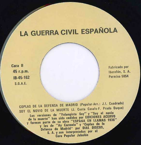 Canciones De La Guerra Civil Española