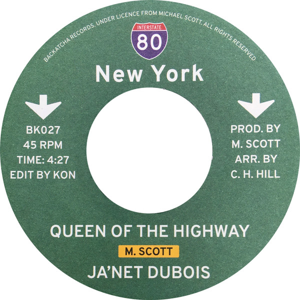 Ja'net DuBois / Jady Kurrent Band - Queen Of The Highway / Standing There | Backatcha Records (BK027) - 3