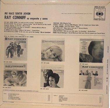 Ray Conniff And His Orchestra & Chorus - Me Hace Sentir Joven | CBS (SAPS 60.037) - 2