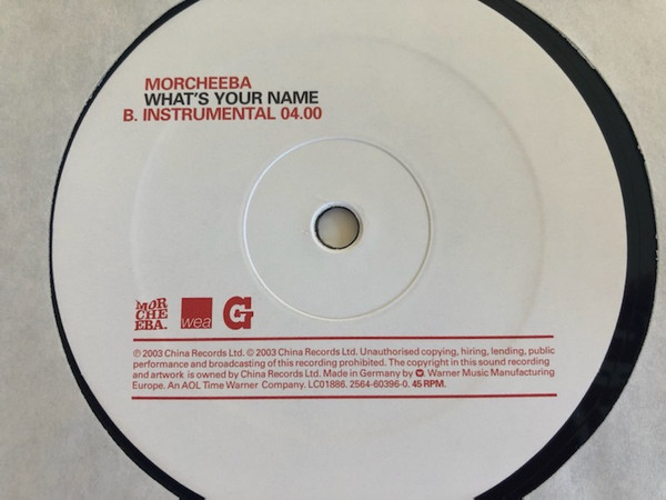 Morcheeba - What's Your Name | China Records (2564-60396-0) - 4 Morcheeba - What's Your Name | China Records (2564-60396-0) - 4