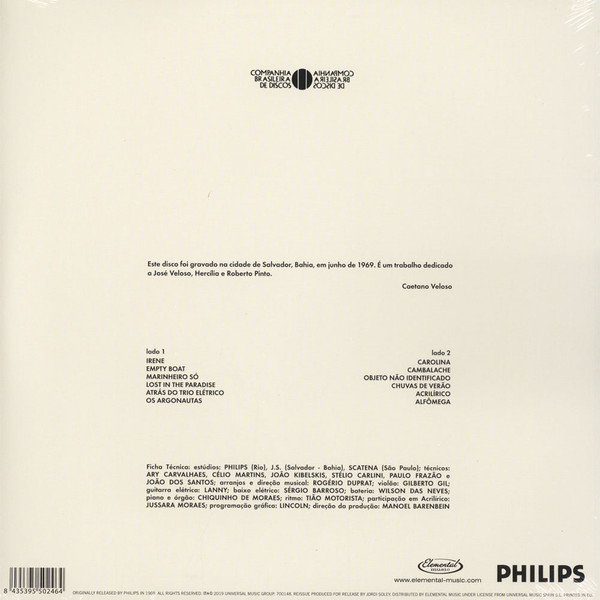 Caetano Veloso - Caetano Veloso | Philips (700148) - 2