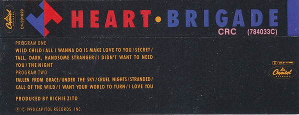 Heart - Brigade [Cassette] | Capitol Records (C4 591820) - 2