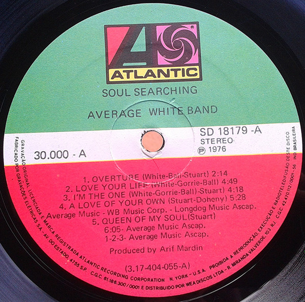 Average White Band - Soul Searching | Atlantic (SD 18179) - 3