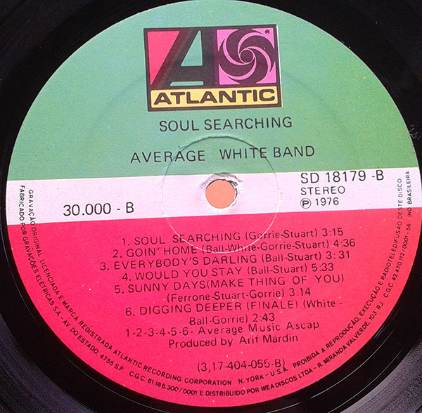 Average White Band - Soul Searching | Atlantic (SD 18179) - 4
