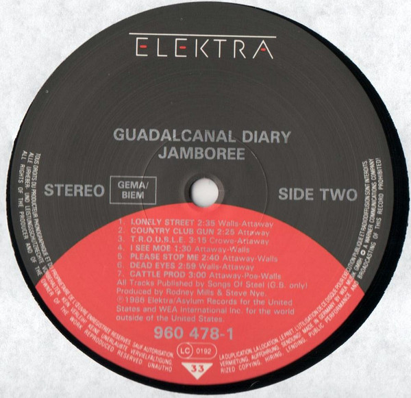 Guadalcanal Diary - Jamboree | Elektra (960 478-1) - 4