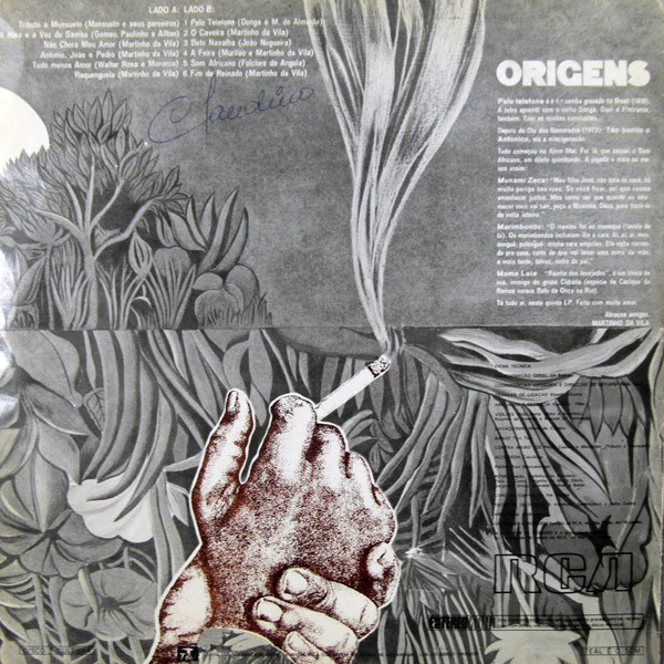 Martinho Da Vila - Origens (Pelo Telefone) | RCA Victor (103.0080) - 2
