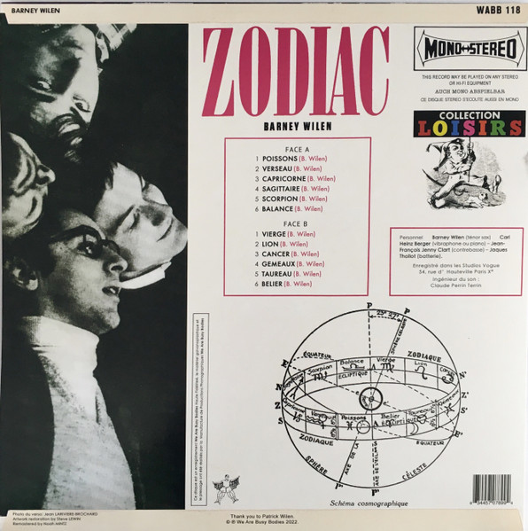 Barney Wilen - Zodiac | We Are Busy Bodies (WABB-118) - 2 Barney Wilen - Zodiac | We Are Busy Bodies (WABB-118) - 2