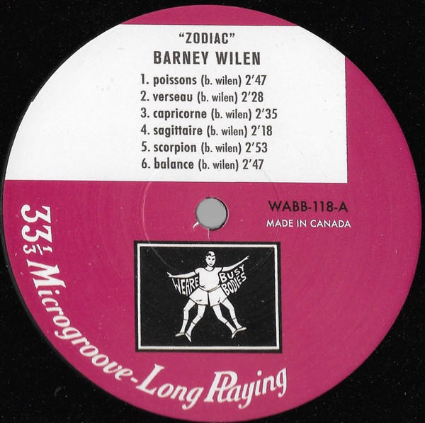 Barney Wilen - Zodiac | We Are Busy Bodies (WABB-118) - 3 Barney Wilen - Zodiac | We Are Busy Bodies (WABB-118) - 3