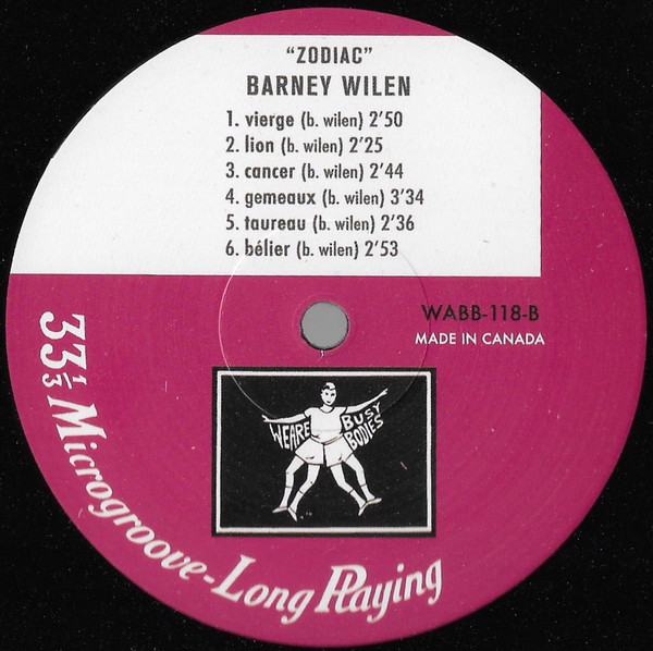 Barney Wilen - Zodiac | We Are Busy Bodies (WABB-118) - 4 Barney Wilen - Zodiac | We Are Busy Bodies (WABB-118) - 4