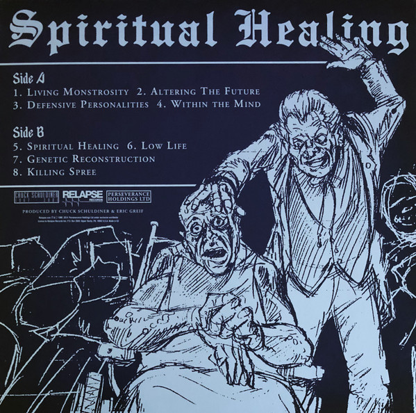 Death - Spiritual Healing (Limited Edition - Butterfly Wings And Neon Pink, Red And Cyan Blue Splatter Vinyl) [Vinyl] | Relapse Records (RR7194) - 2