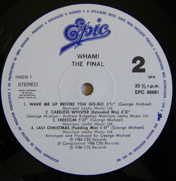 Wham! - The Final | Epic (88681) - 4