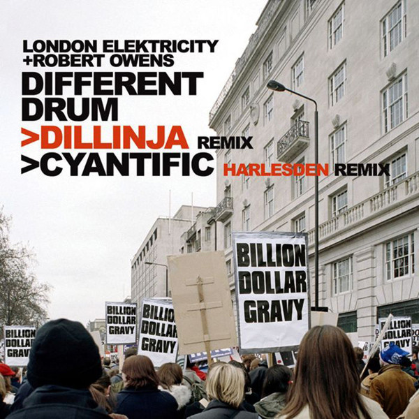 London Elektricity + Robert Owens - Different Drum (Dillinja Remix) / Harlesden (Cyantific Remix) | Hospital Records (NHS63) - main