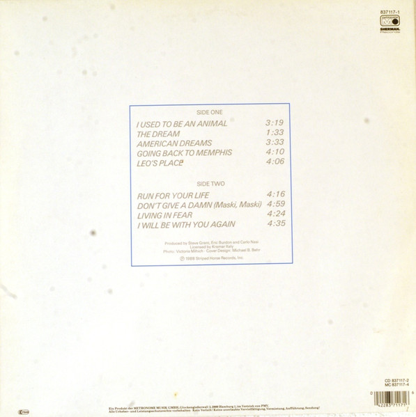 Eric Burdon - I Used To Be An Animal | Metronome (837 117-1) - 2