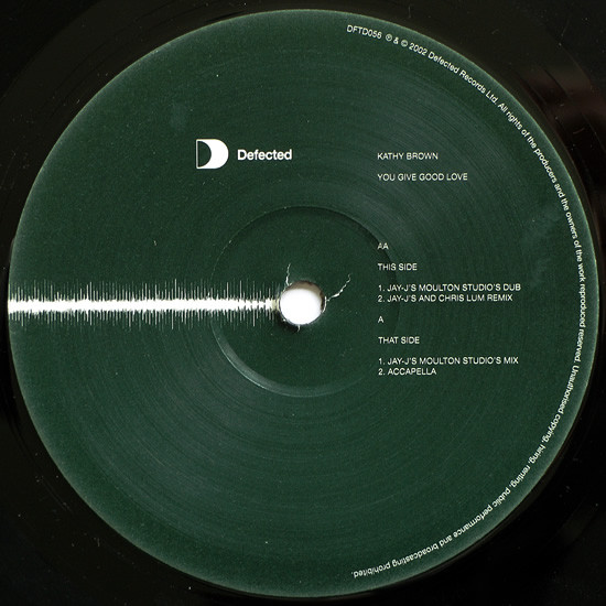 Kathy Brown - You Give Good Love | Defected (DFTD056) - 3 Kathy Brown - You Give Good Love | Defected (DFTD056) - 3
