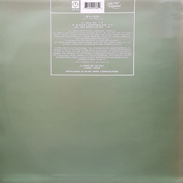New Vision - (Just) Me And You | AM:PM (12 AMPM 128) - 2 New Vision - (Just) Me And You | AM:PM (12 AMPM 128) - 2