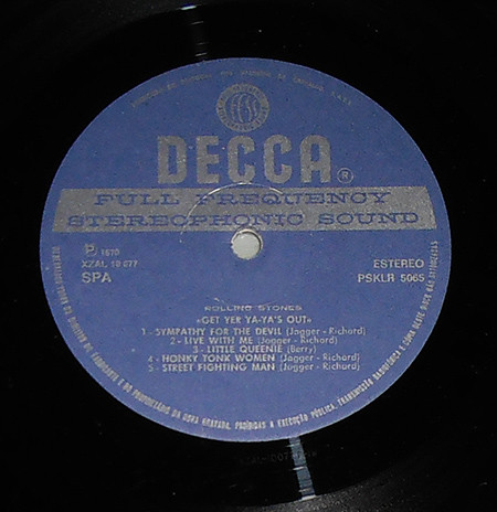 The Rolling Stones - Get Yer Ya-Ya's Out! - The Rolling Stones In Concert | Decca (PPSKLR 5065) - 3